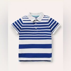Mini Boden Boy's Stripe Pique Polo Shirt‎ Size 11-12y